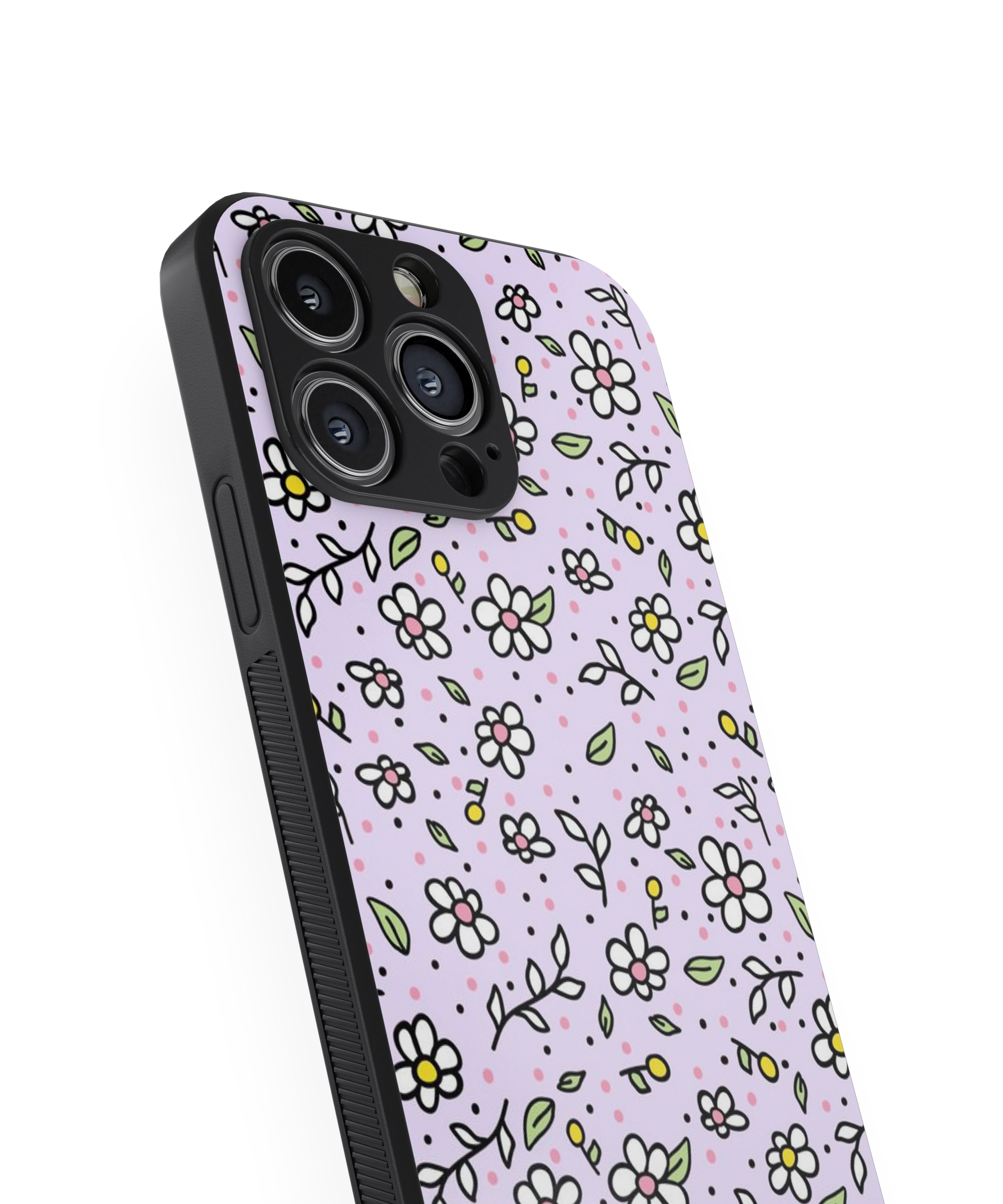 Flower & Leaf Hybrid Metal TPU Case