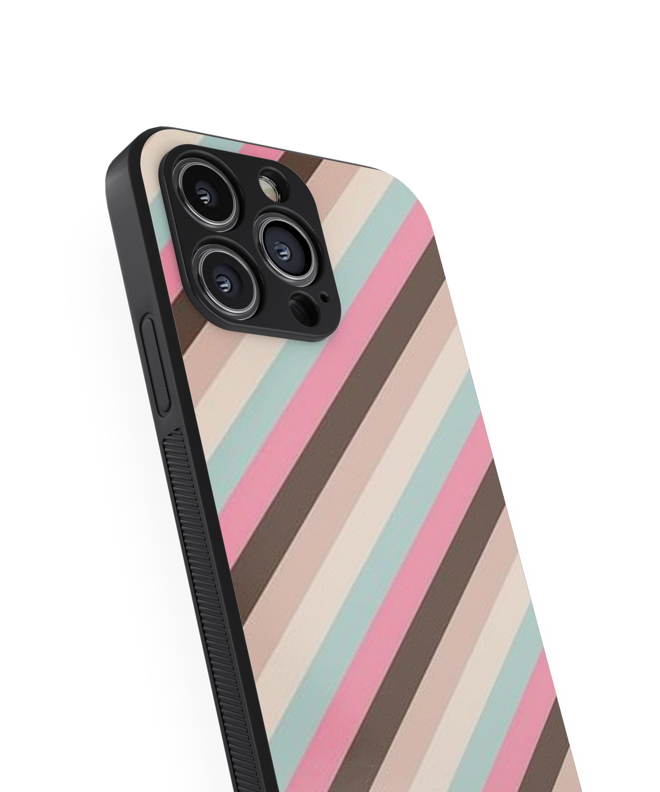 Stripes Pattern Hybrid Metal TPU Case