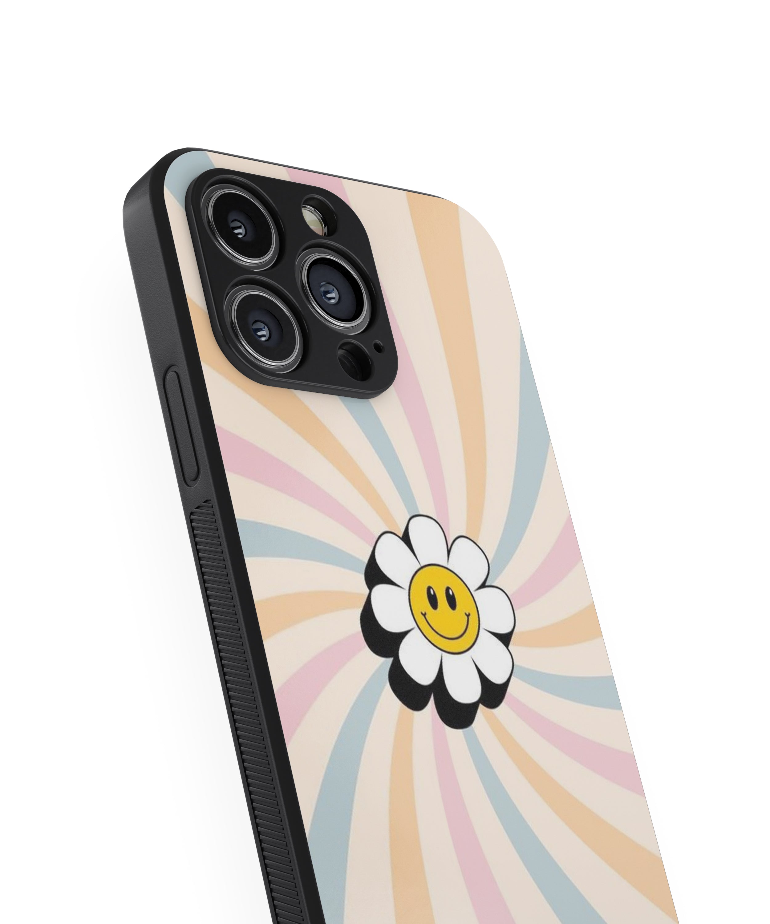 Smile Flower Hybrid Metal TPU Case