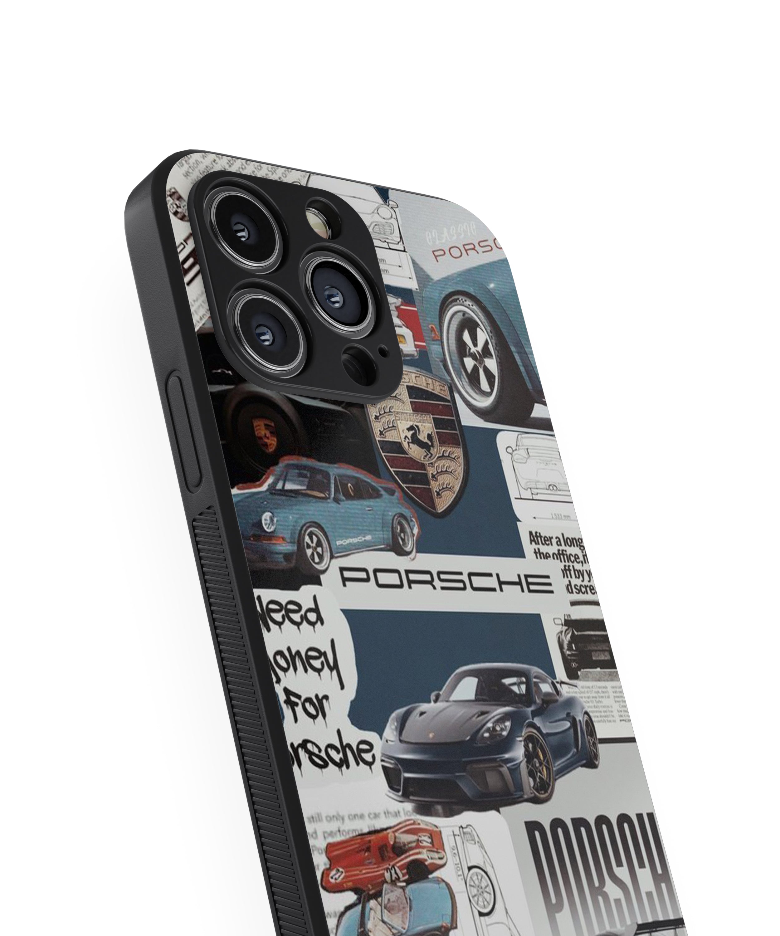 Porsche Hybrid Metal TPU Case