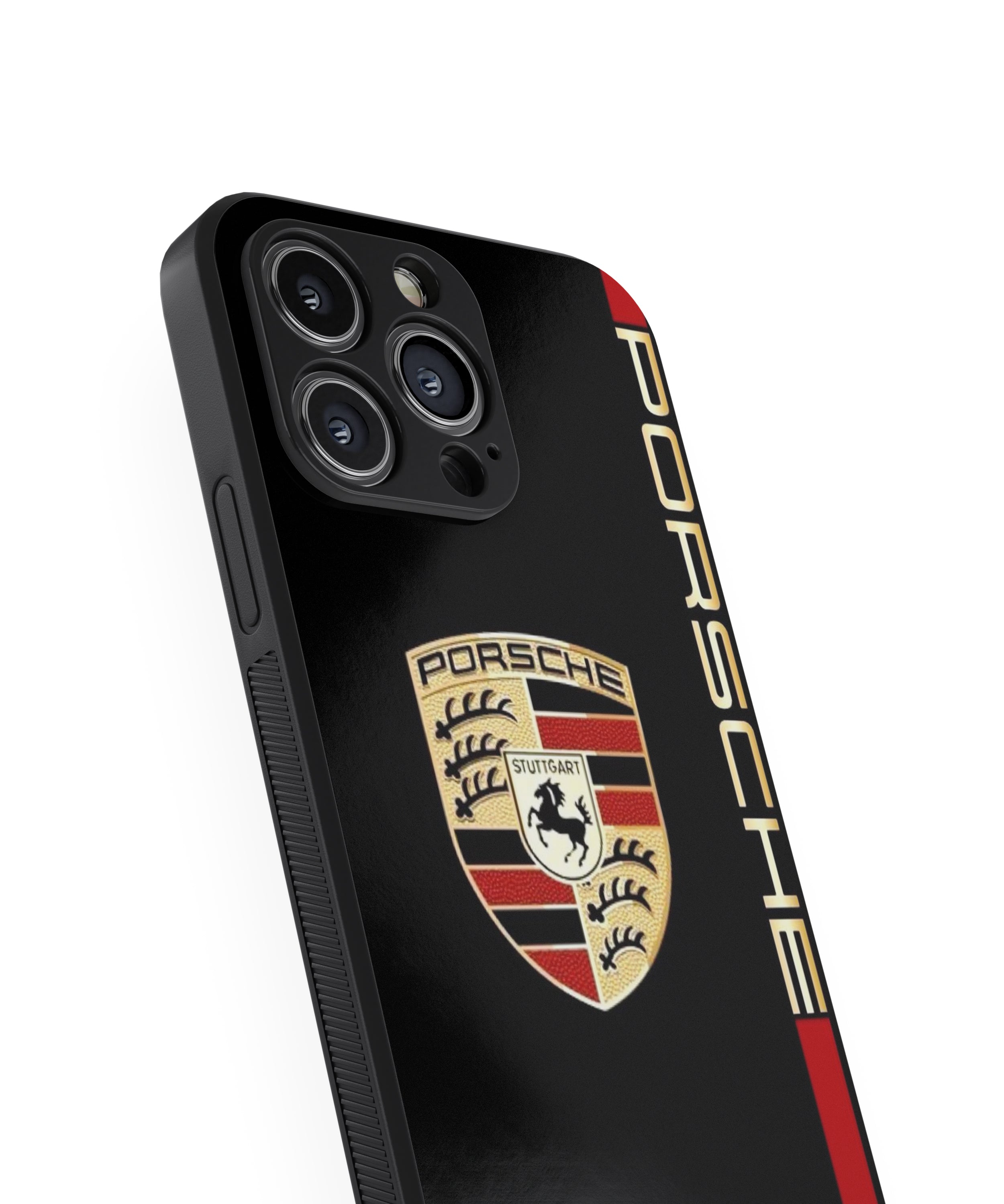 PORSCHE LOGO Hybrid Metal TPU Case