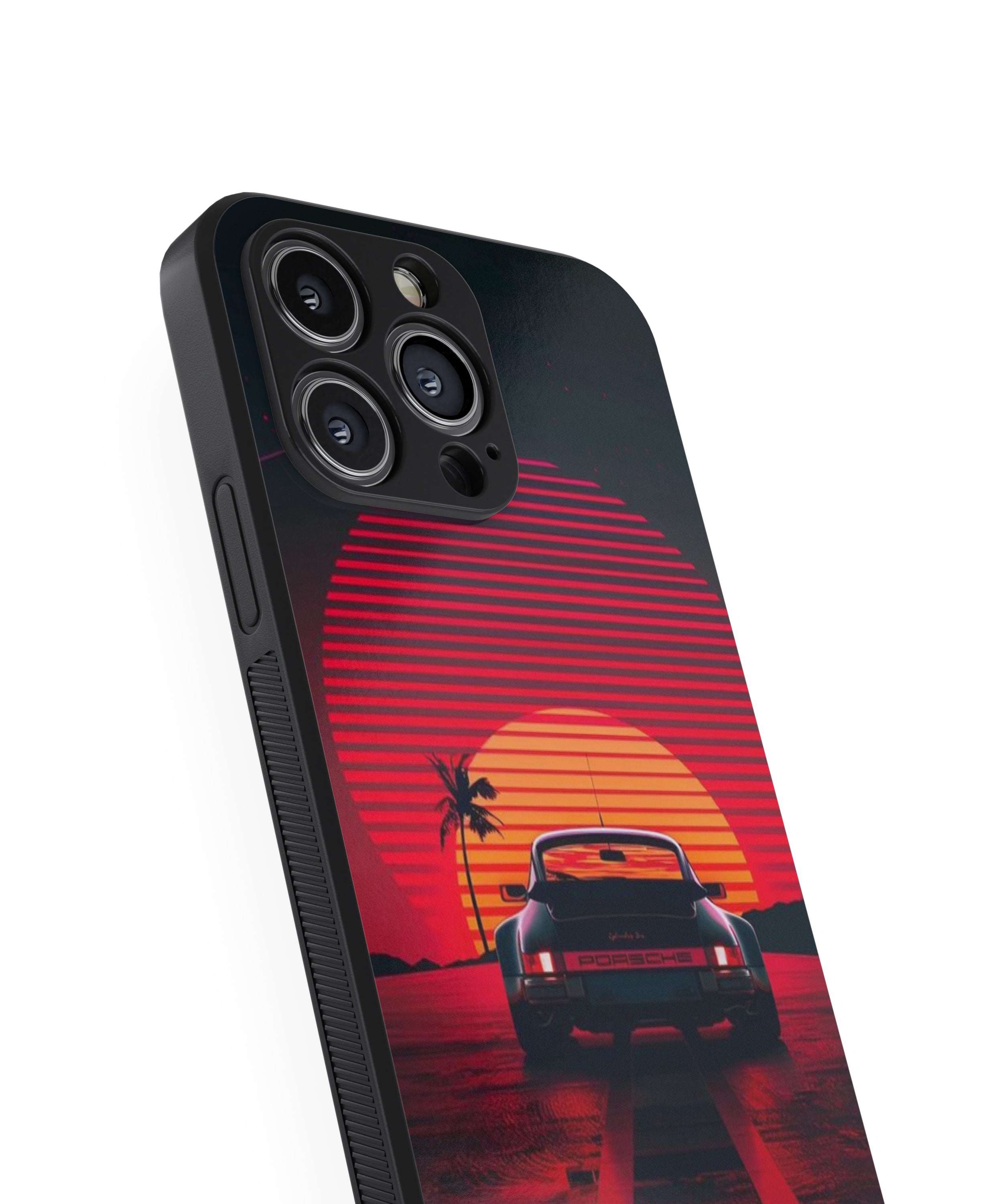 Porsche Sunset Hybrid Metal TPU Case