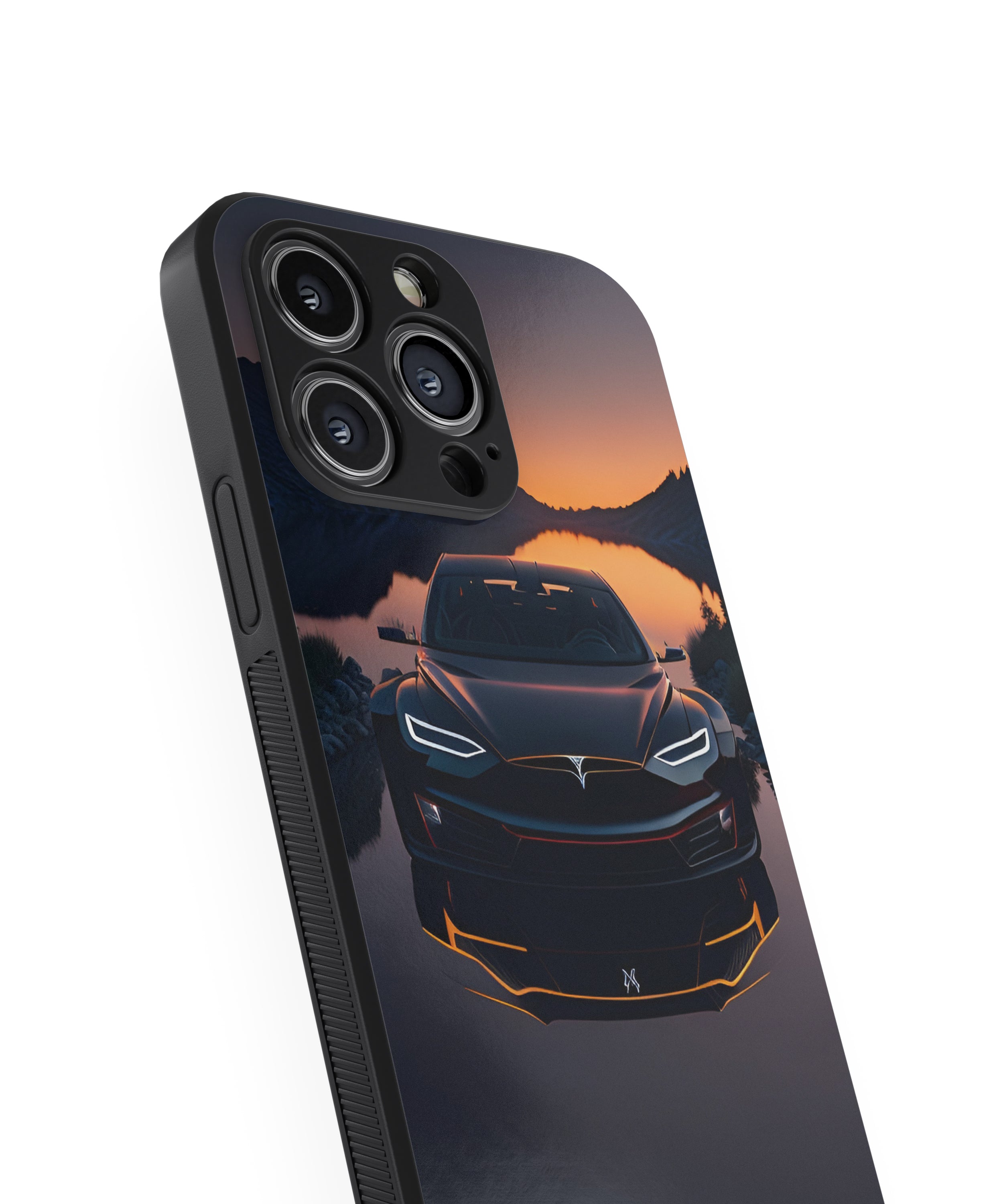 Neon Water Car Hybrid Metal TPU Case