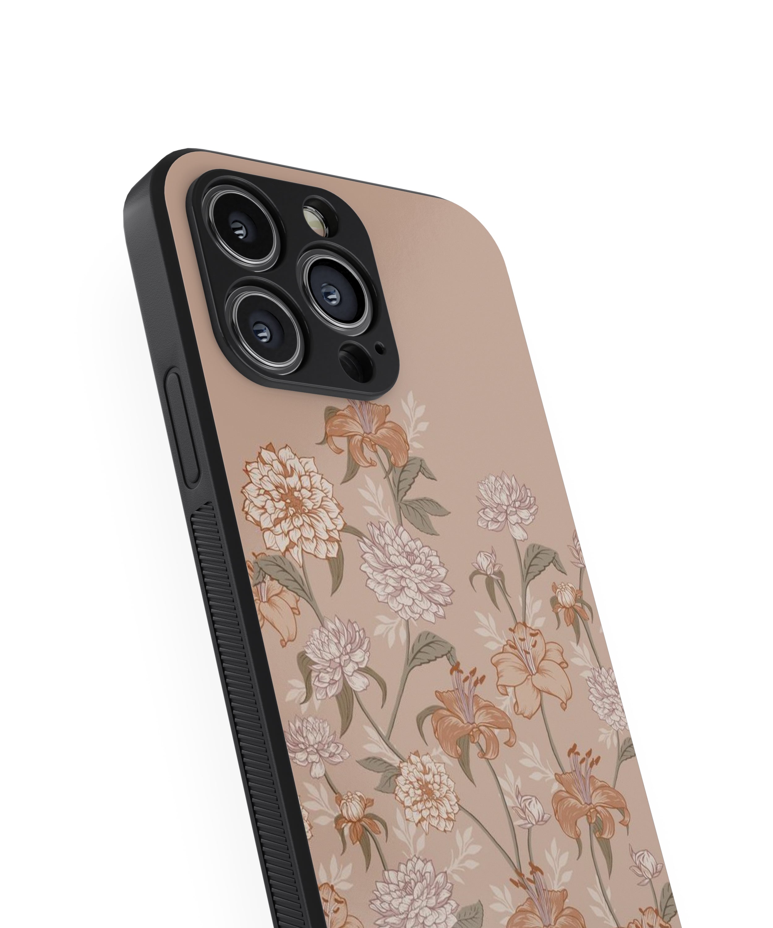 Floral Hybrid Metal TPU Case