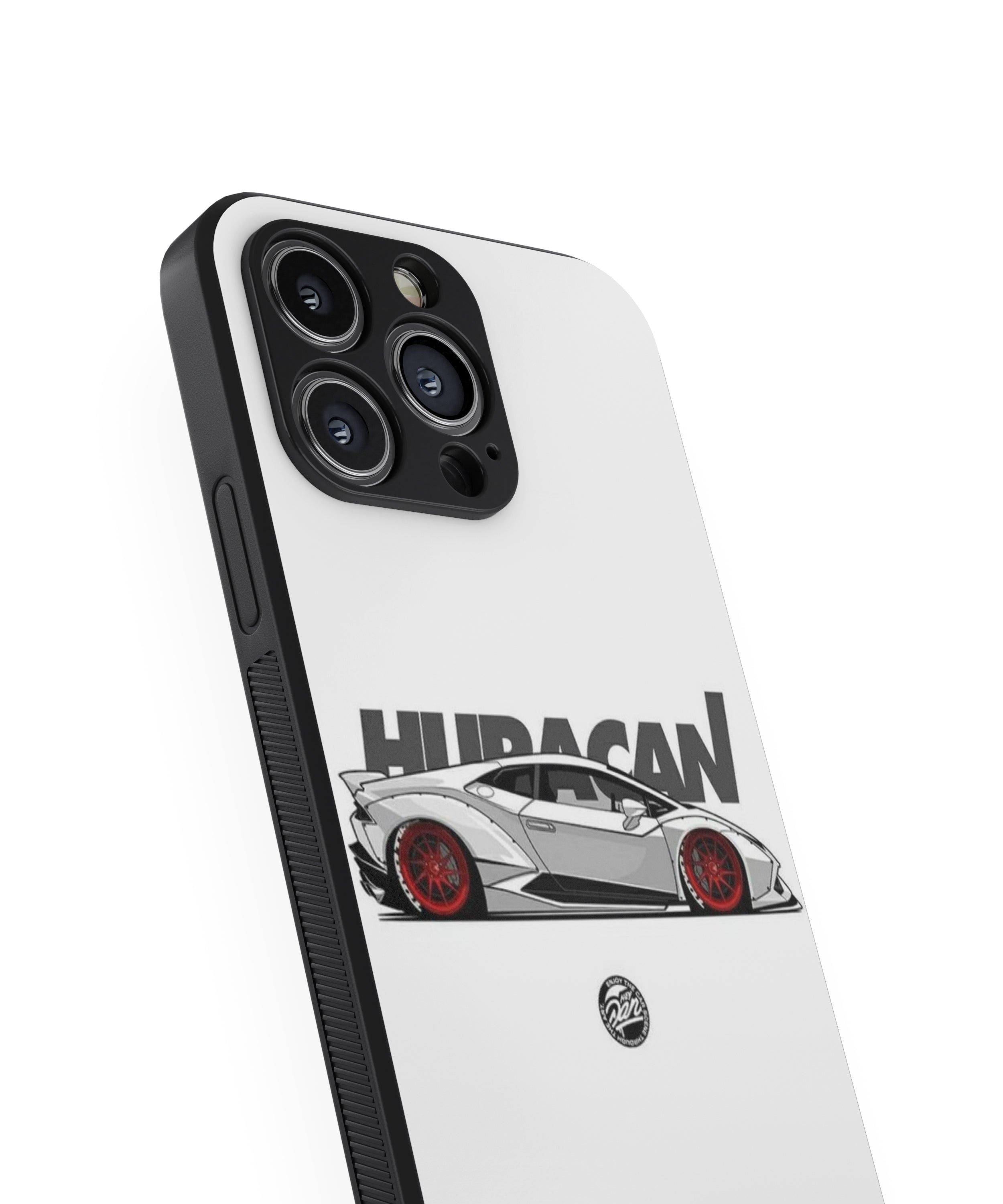 HURACAN RED TYRE Hybrid Metal TPU Case