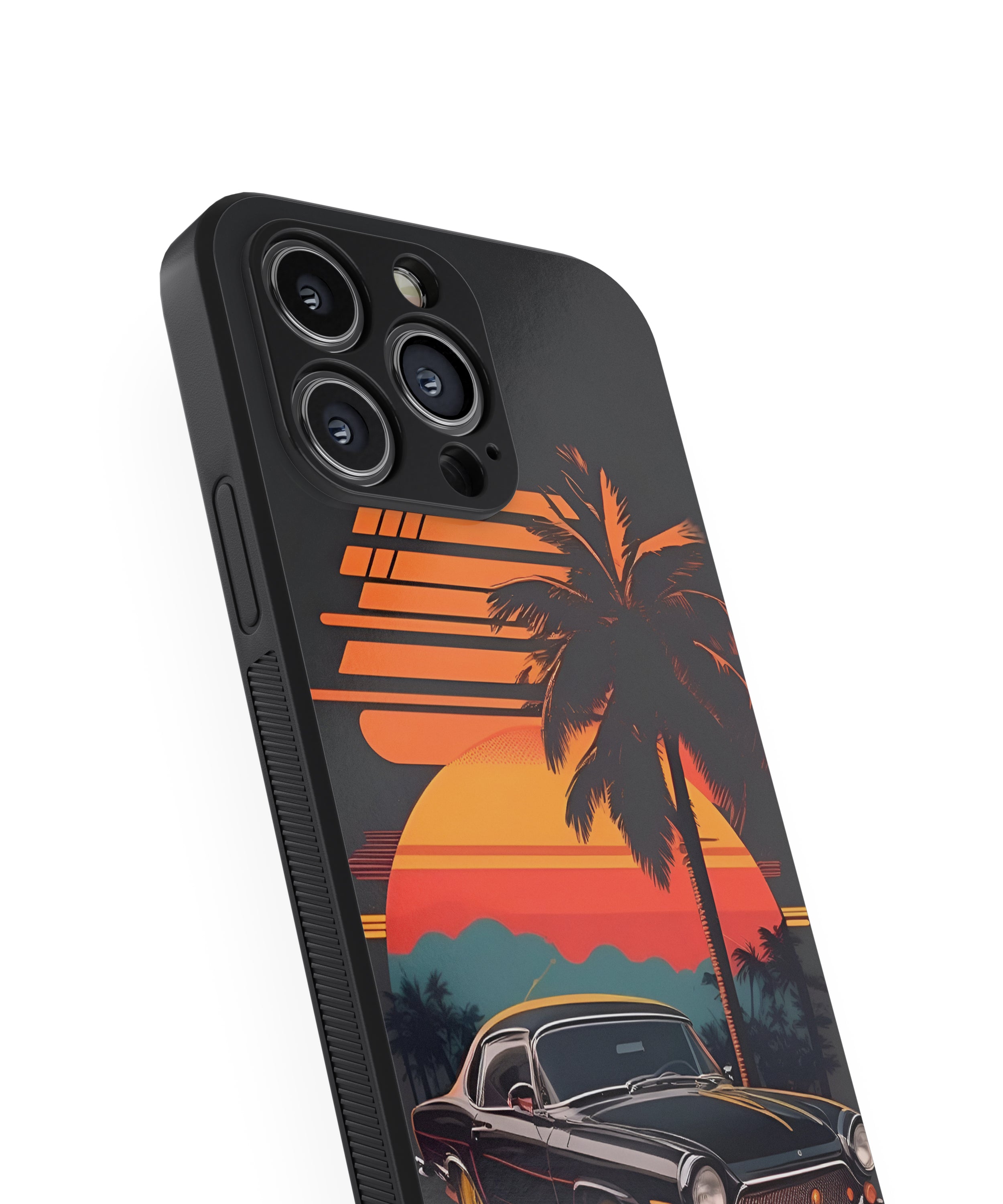 Classic Vintage Car Hybrid Metal TPU Case