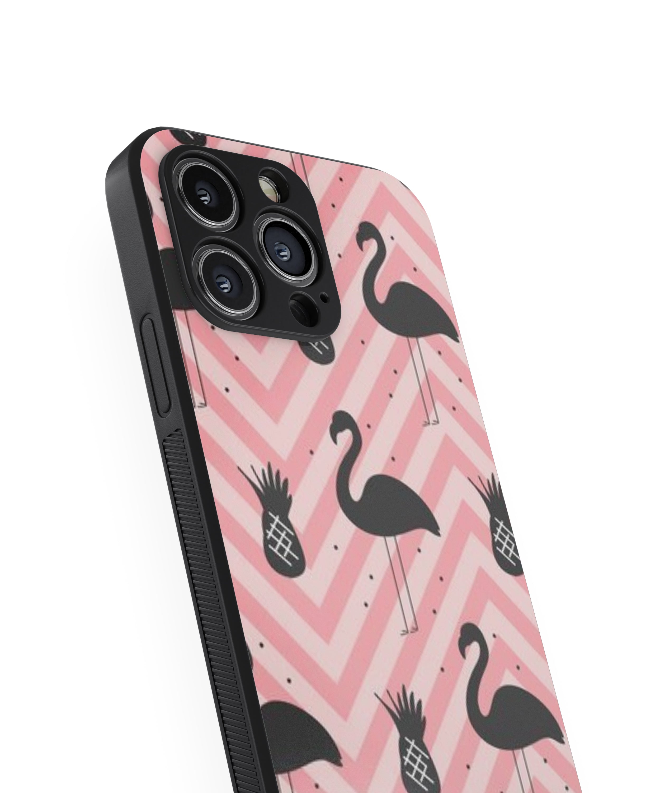 Duck Pattern Hybrid Metal TPU Case