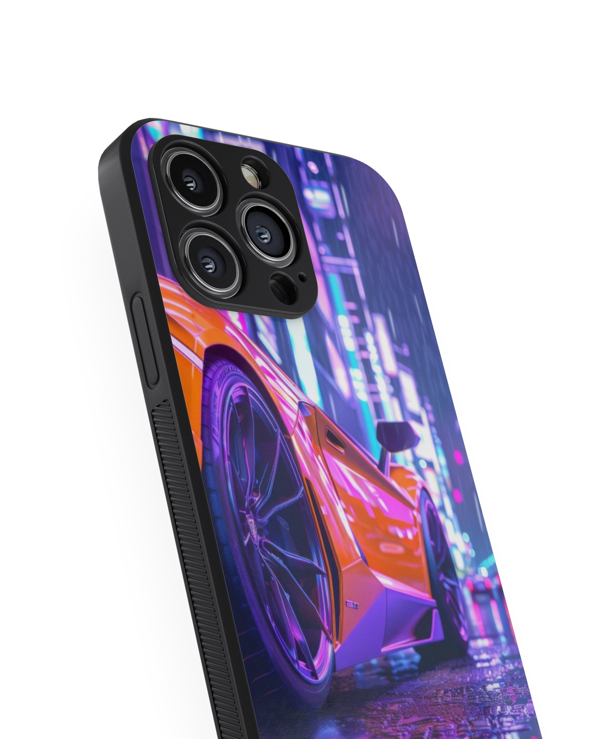 Neon Car Hybrid Metal TPU Case