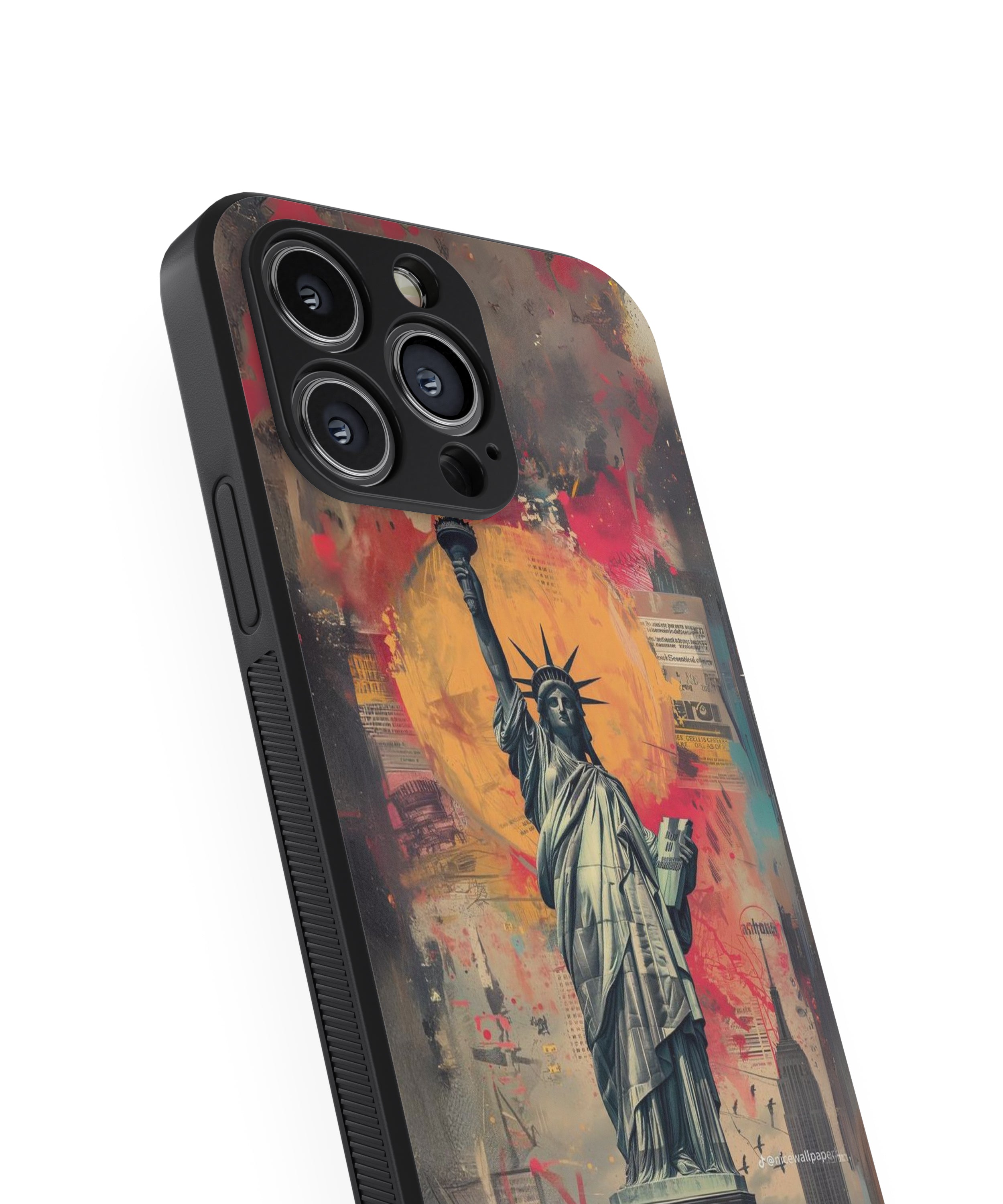 Statue Of Liberty Hybrid Metal TPU Case