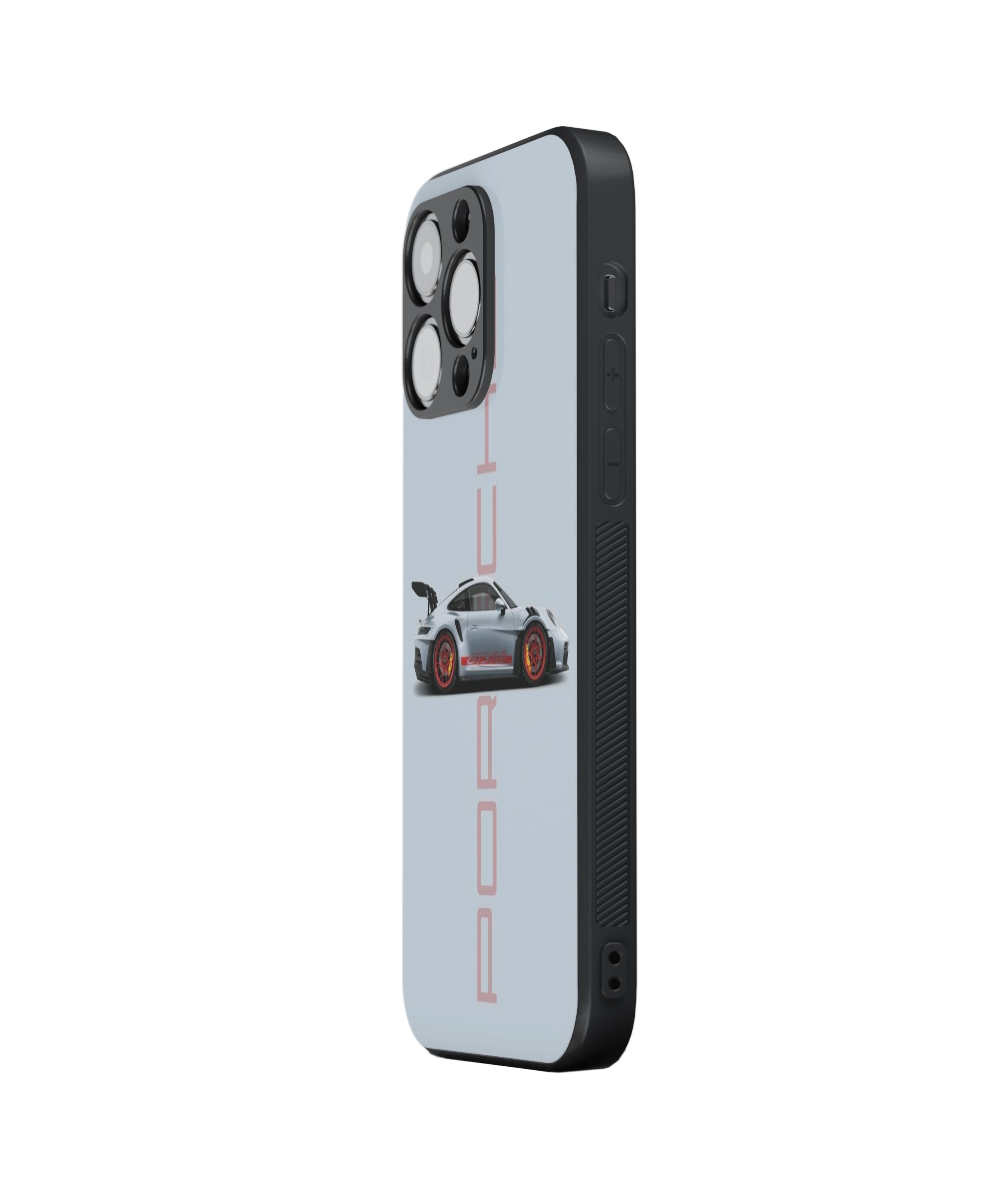 Porsche Red Tyre Hybrid Metal TPU Case