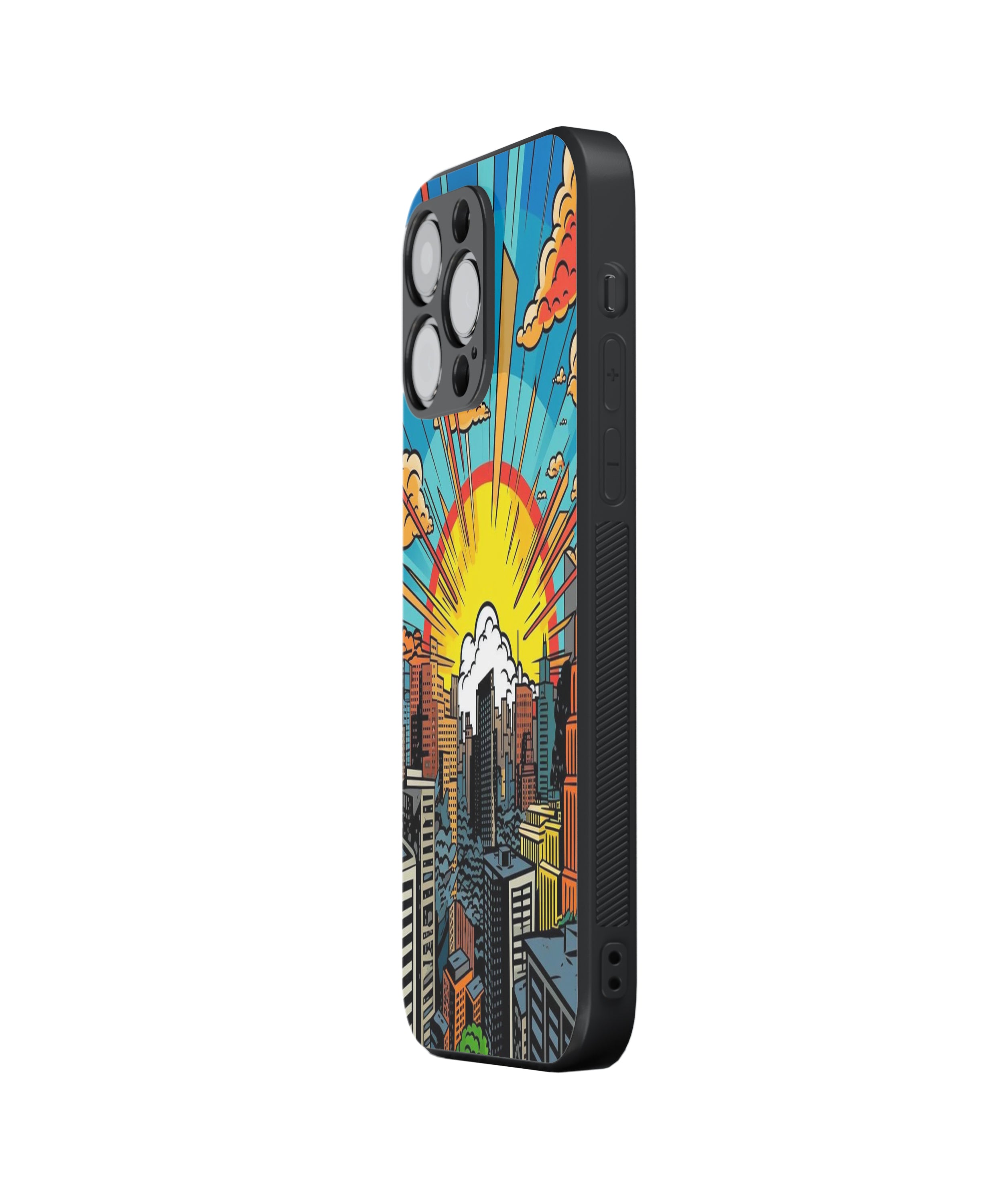 Urban Sunburst Hybrid Metal TPU Case