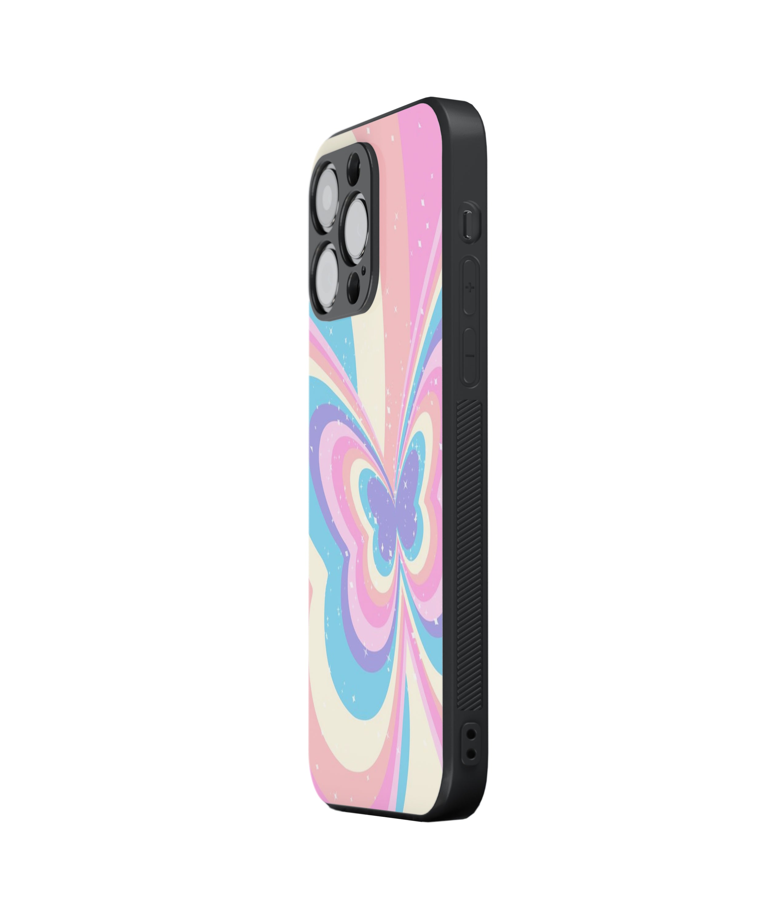 Colourful Butterfly Hybrid Metal TPU Case