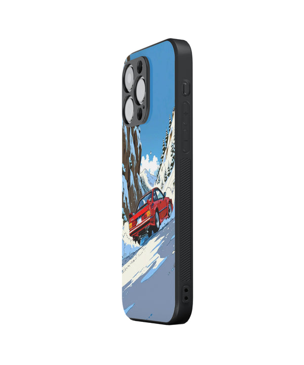 Car In Himalaya Hybrid Metal TPU Case