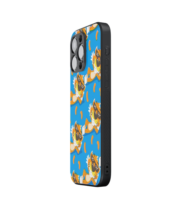 Cat With Sunglasses Hybrid Metal TPU Case