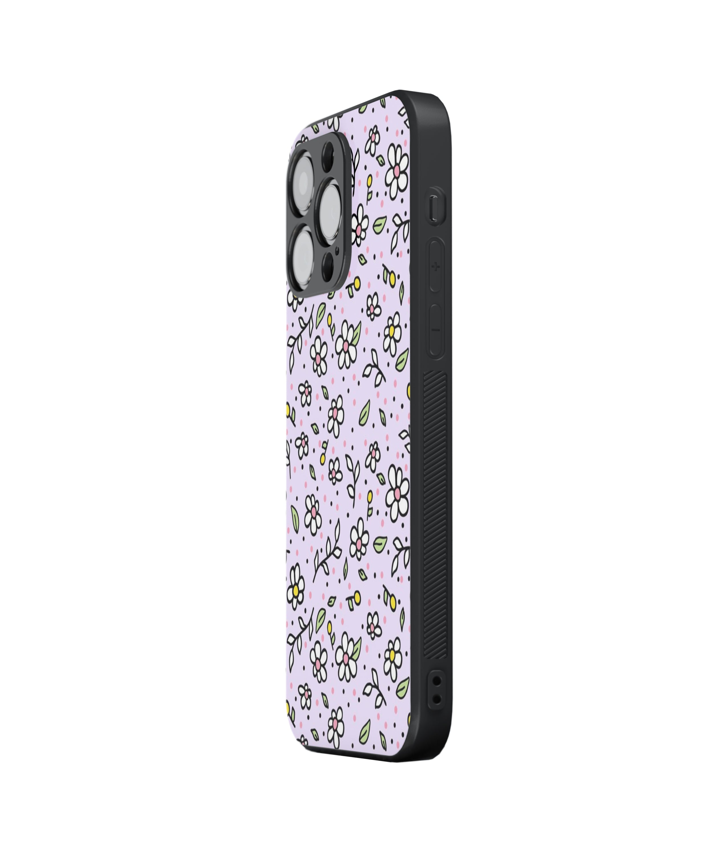 Flower & Leaf Hybrid Metal TPU Case