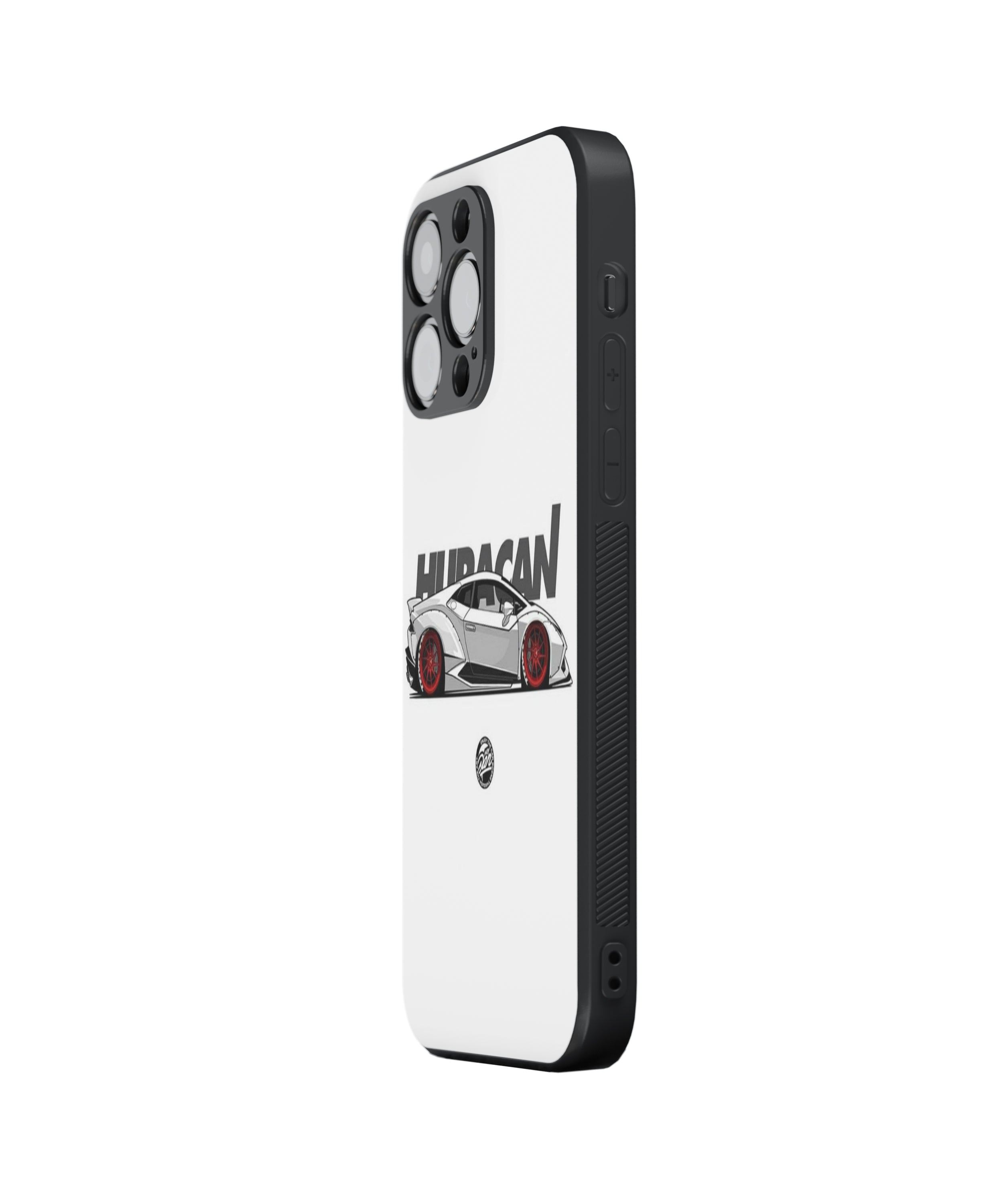 HURACAN RED TYRE Hybrid Metal TPU Case