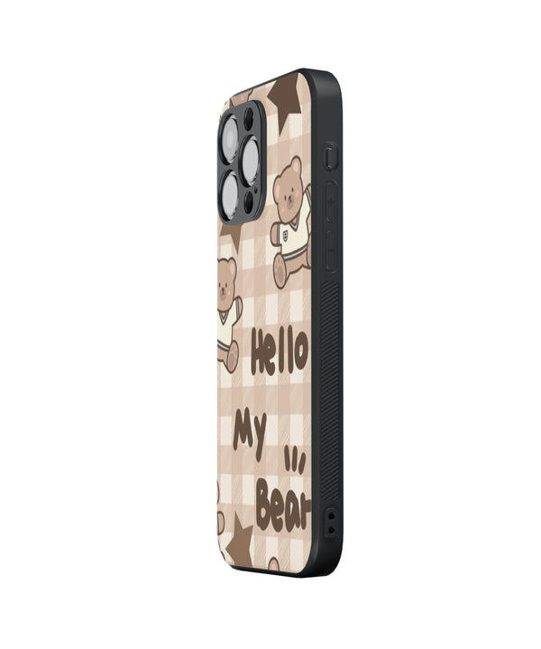 Hello MY Bear Hybrid Metal TPU Case