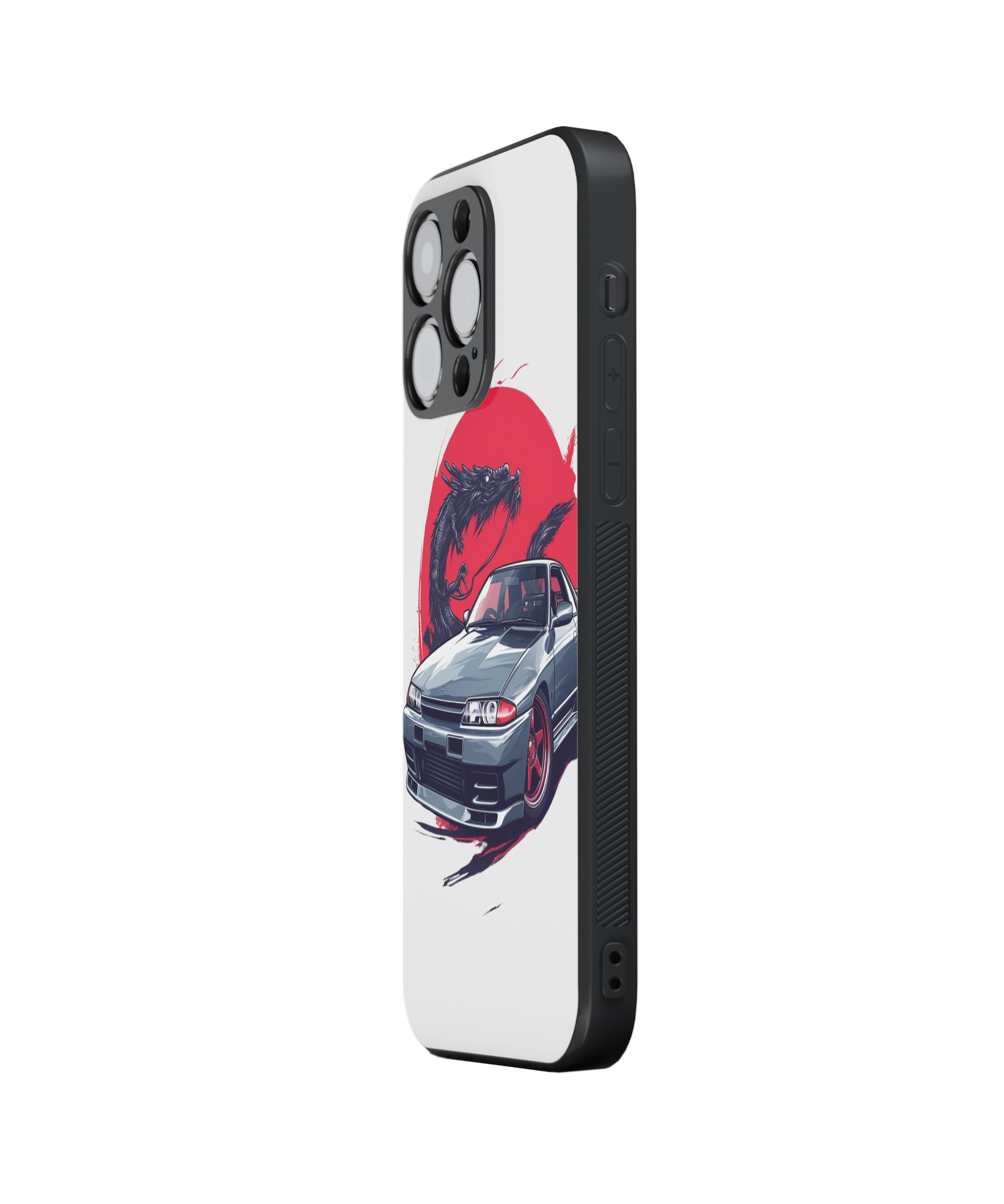 Dragon Gray Car Hybrid Metal TPU Case