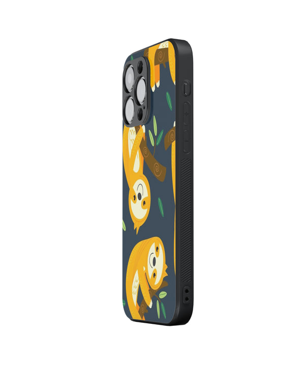 Tree Hanging Cat Hybrid Metal TPU Case