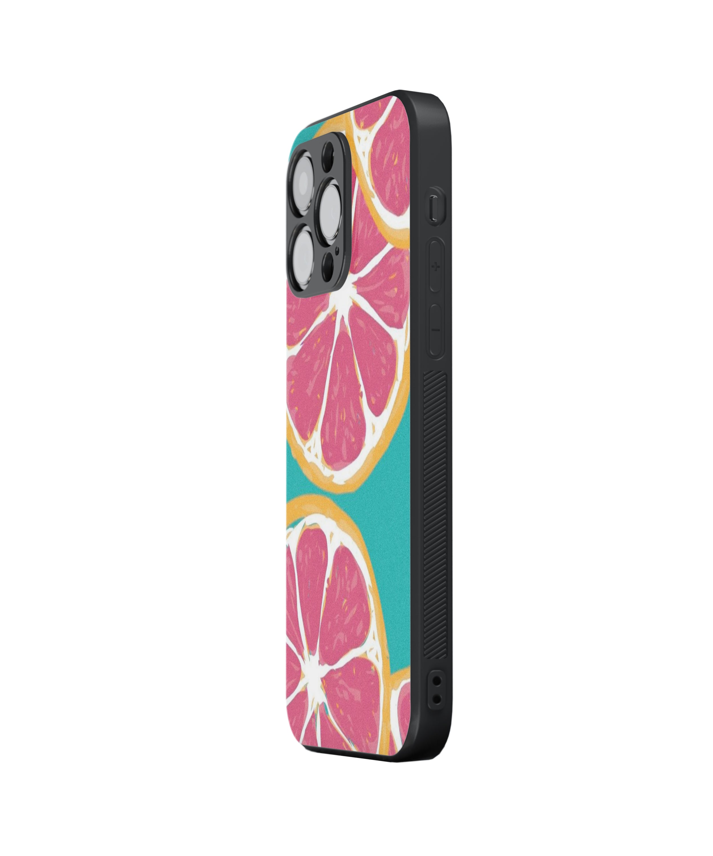 Fruit Design Flower Hybrid Metal TPU Case