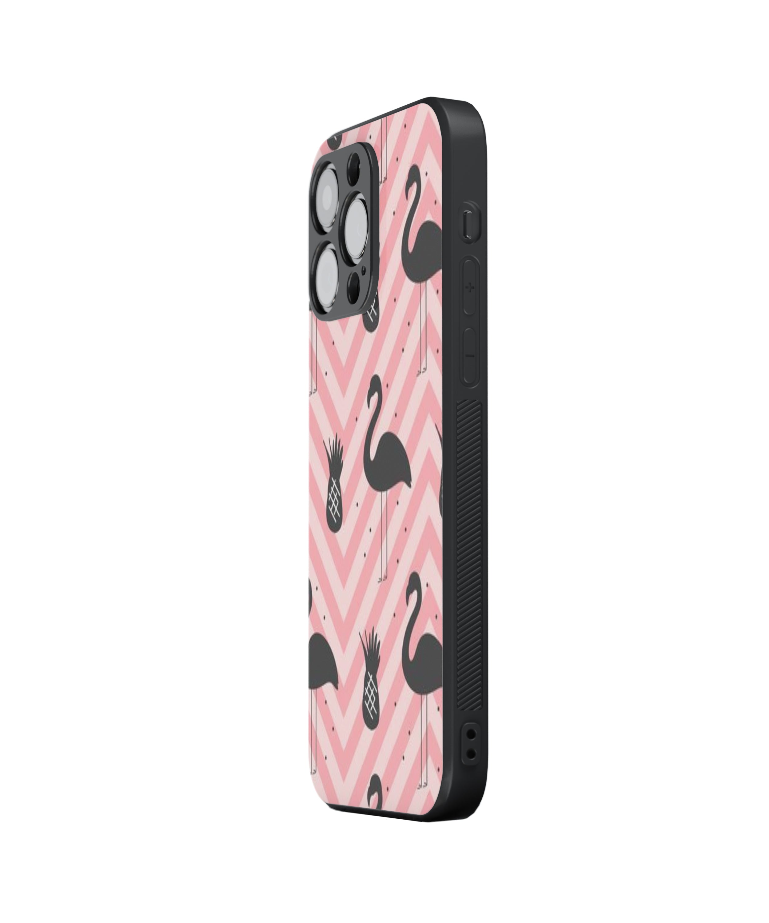 Duck Pattern Hybrid Metal TPU Case