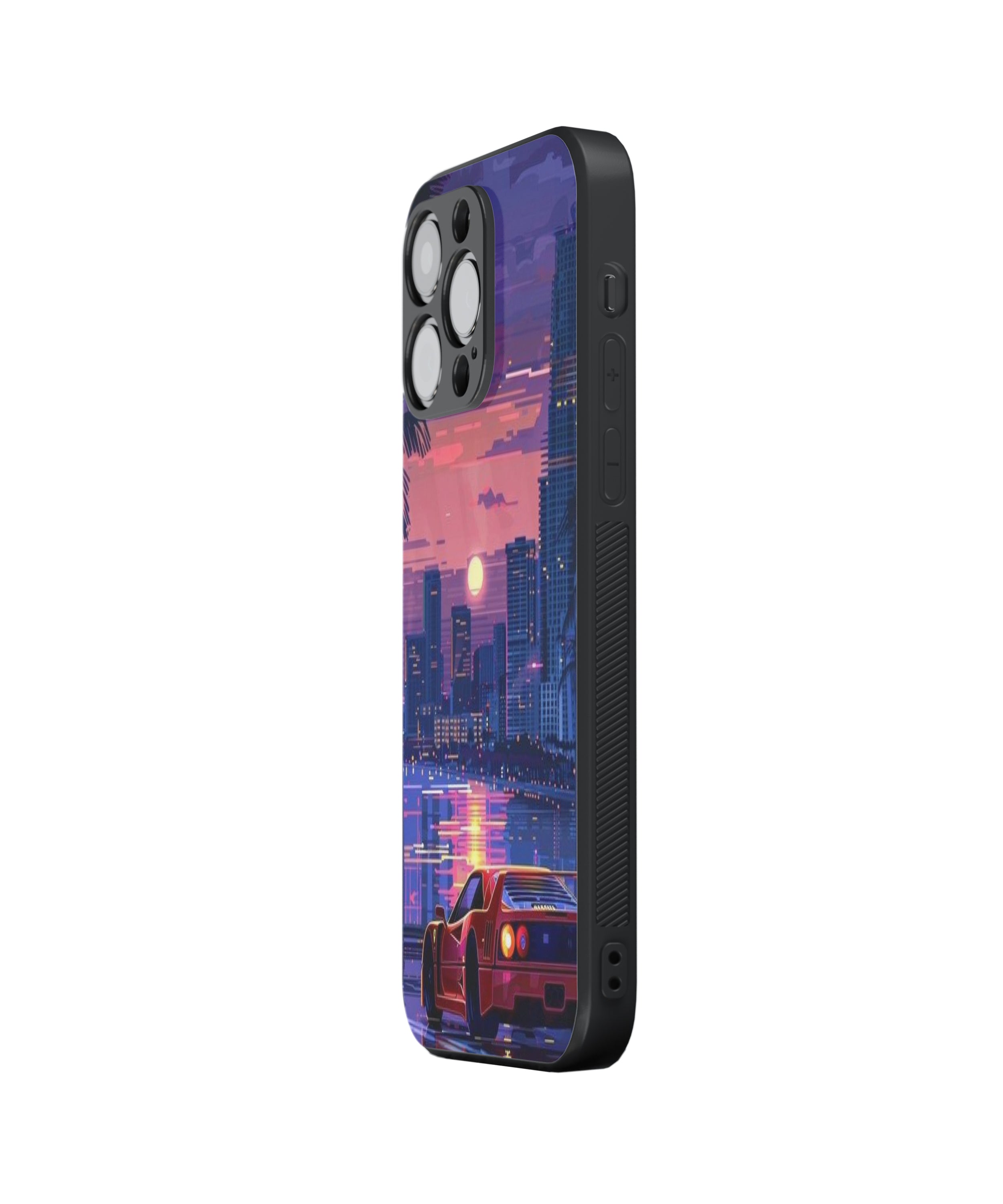 Red Car Suncity Hybrid Metal TPU Case