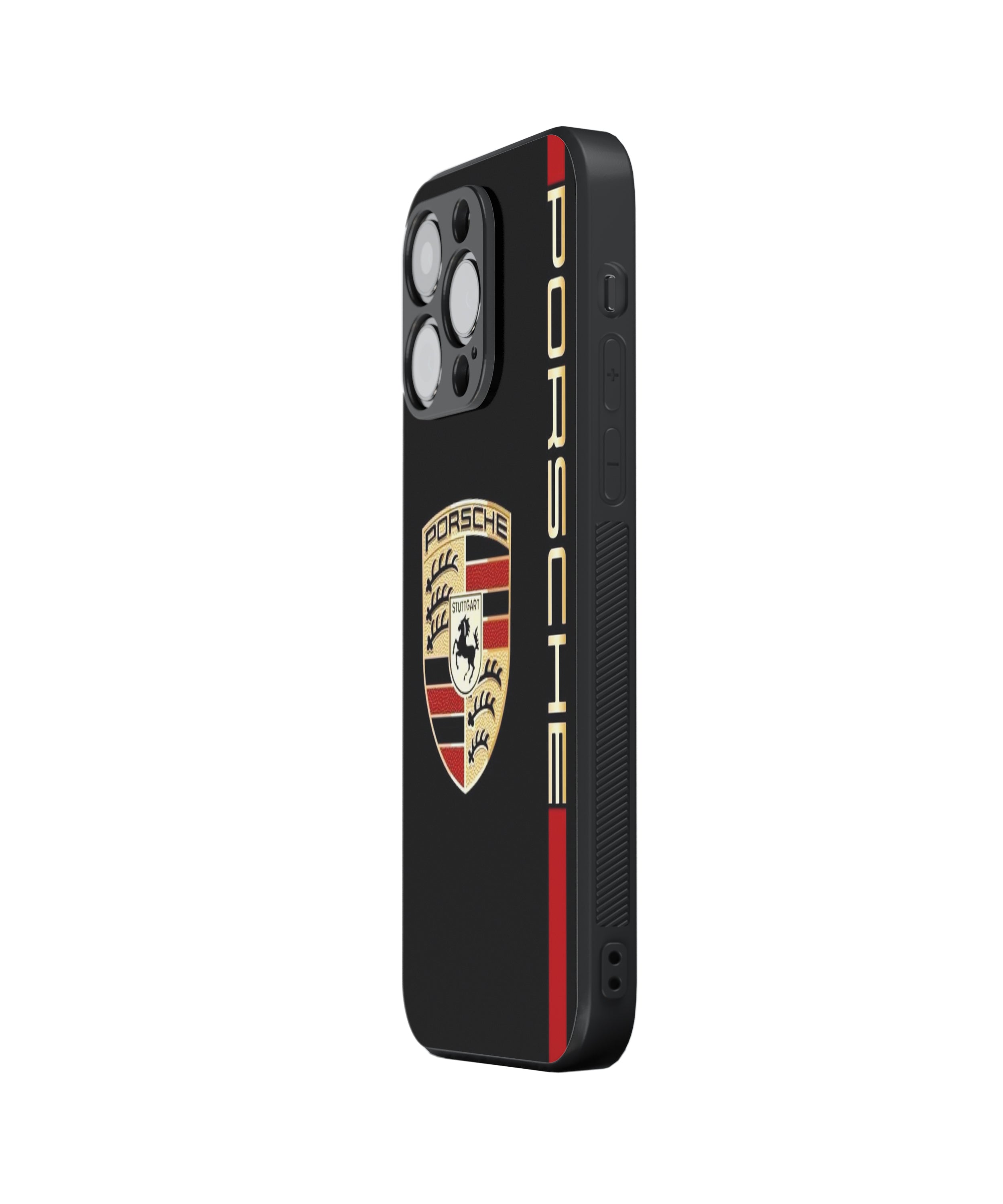 PORSCHE LOGO Hybrid Metal TPU Case