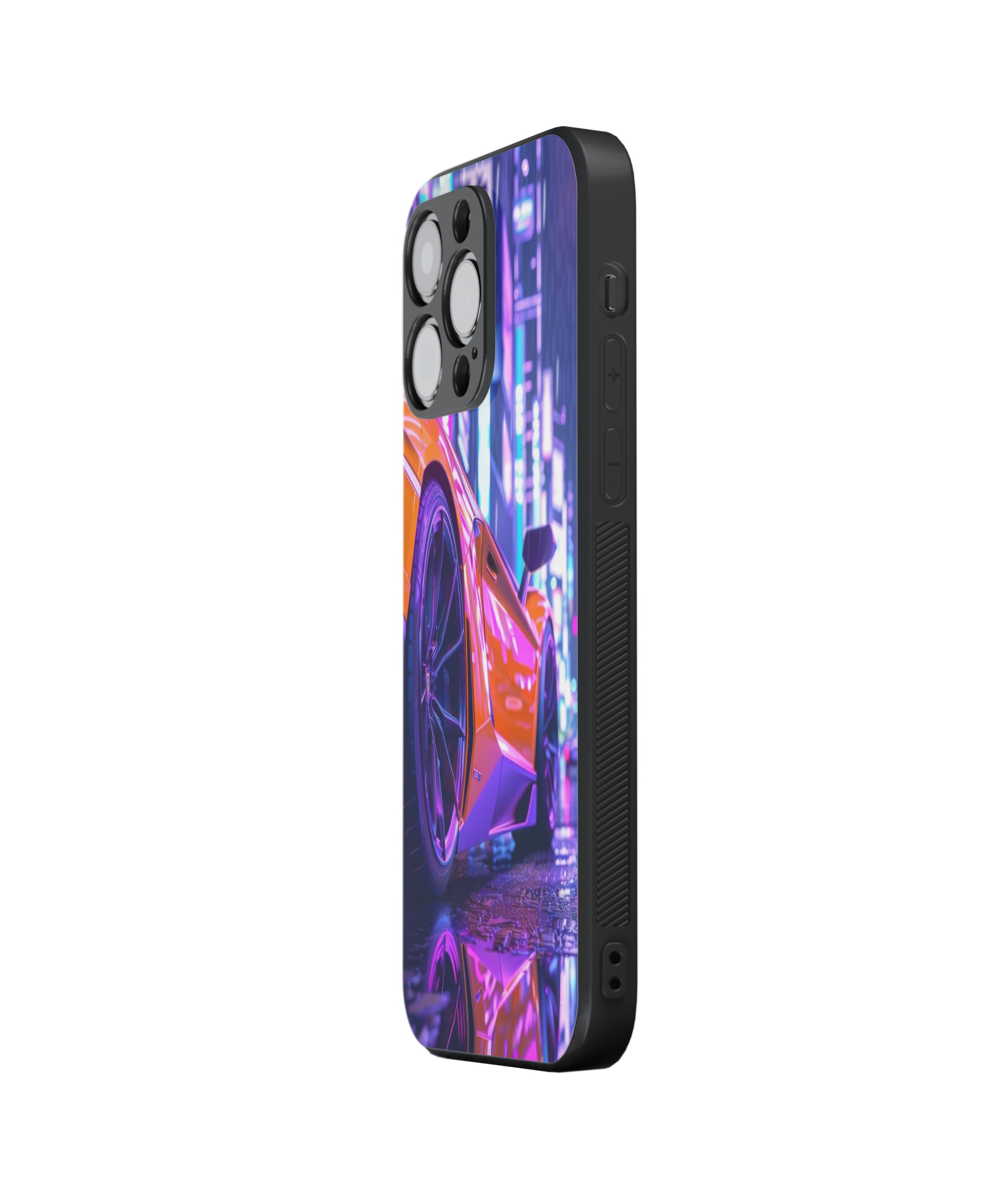 Neon Car Hybrid Metal TPU Case