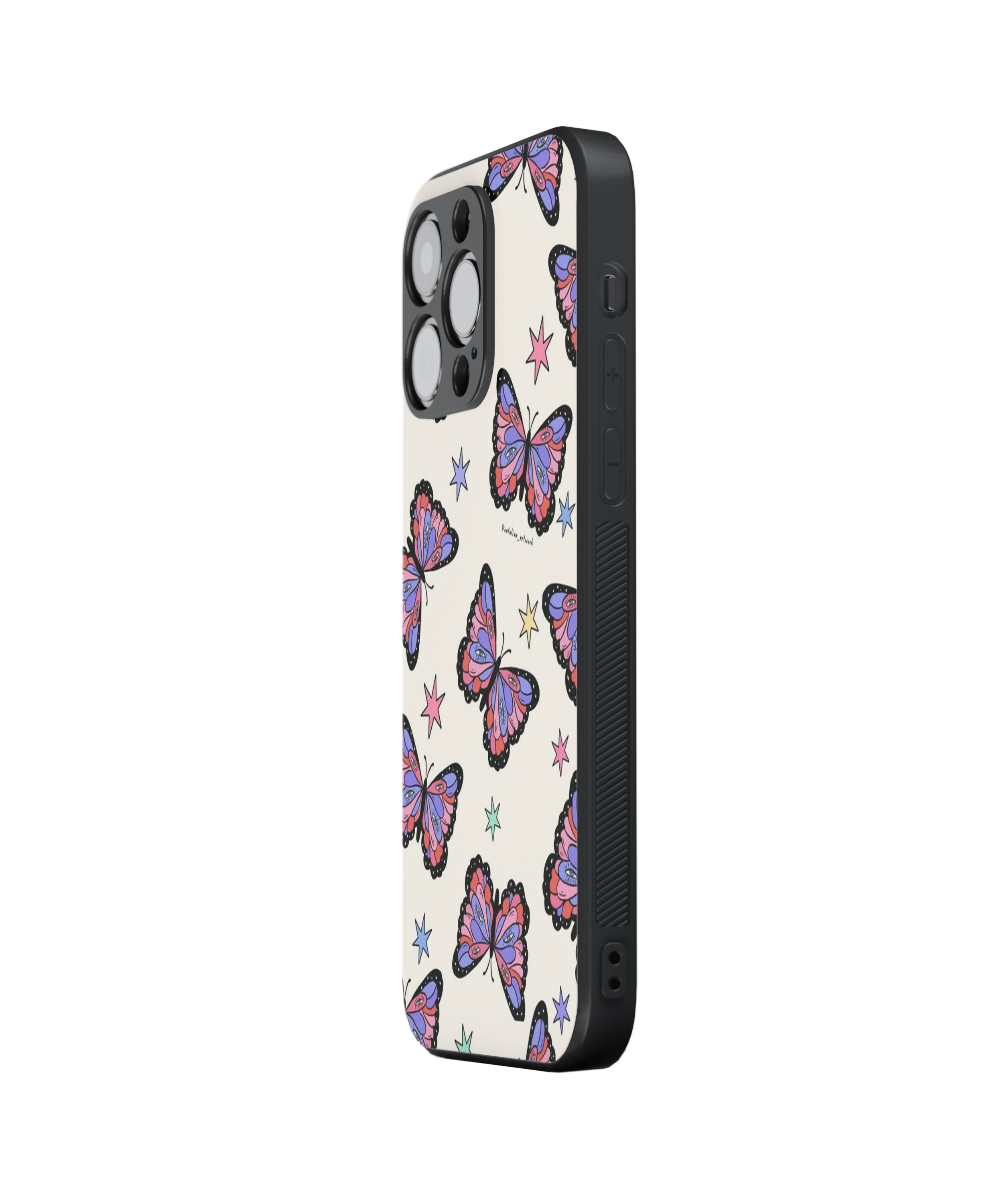 Butterfly & Star Hybrid Metal TPU Case