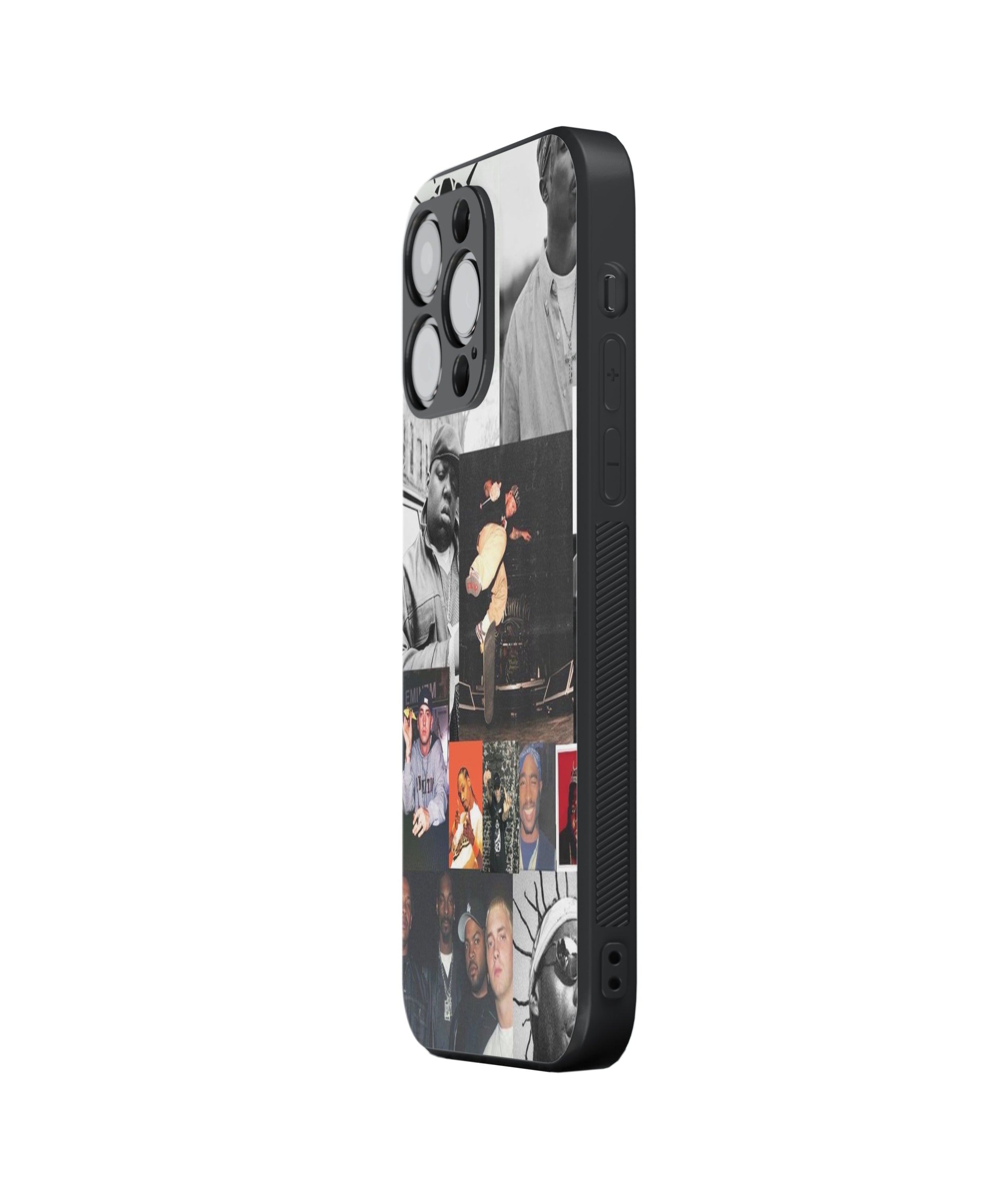 Black Hip Hop Hybrid Metal TPU Case