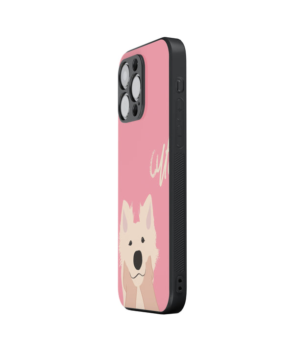 Cute Puppy Hybrid Metal TPU Case