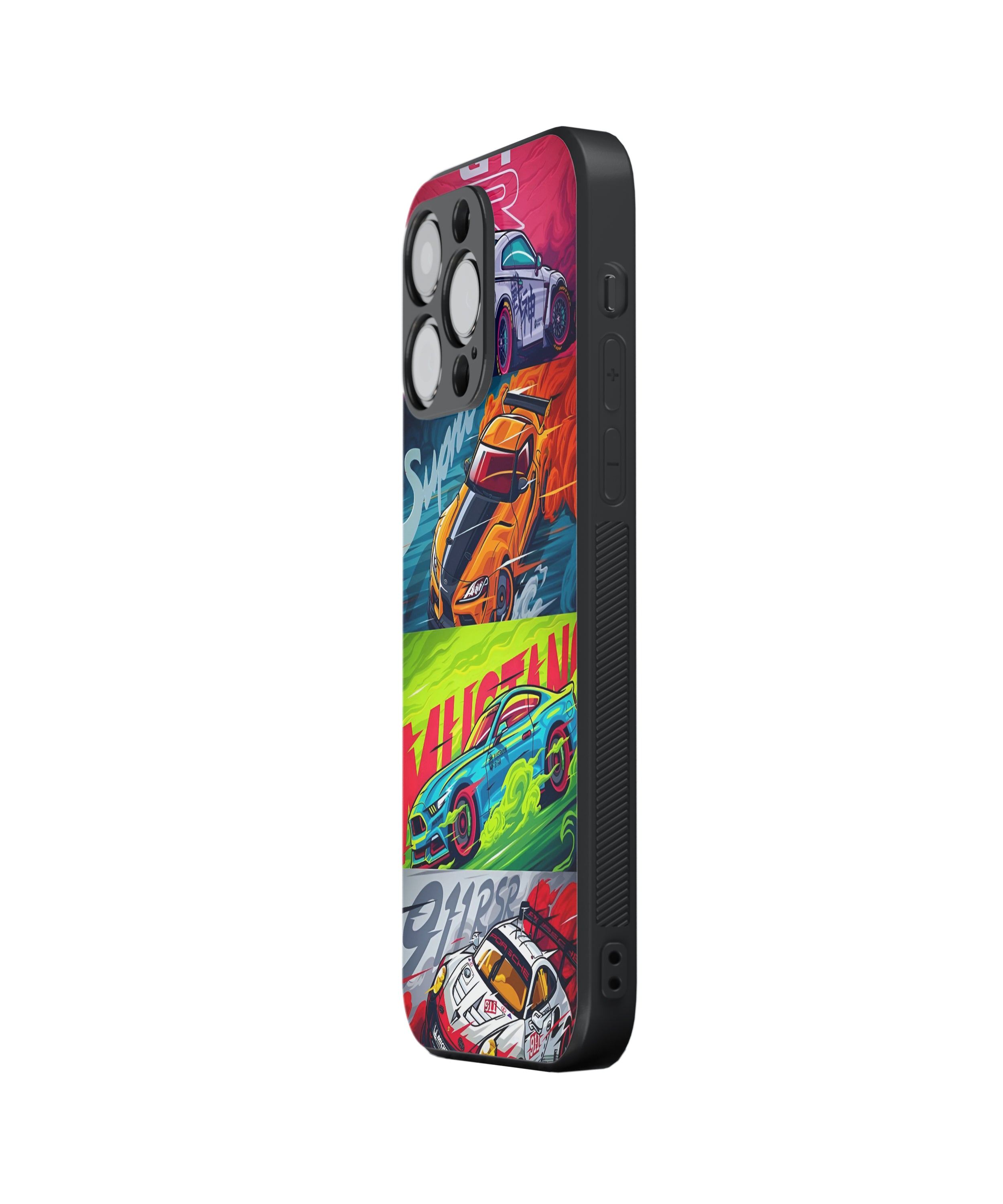 Mustang GT Supra 911 Hybrid Metal TPU Case