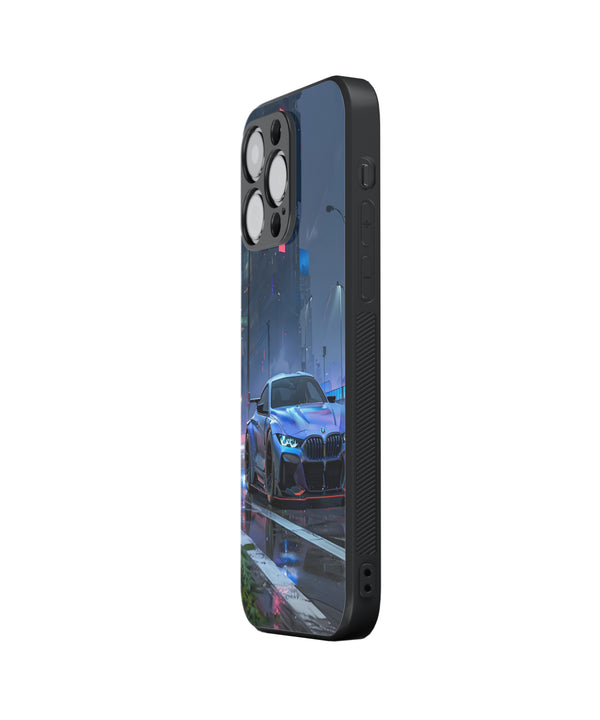 Blue Reflection Car Hybrid Metal TPU Case