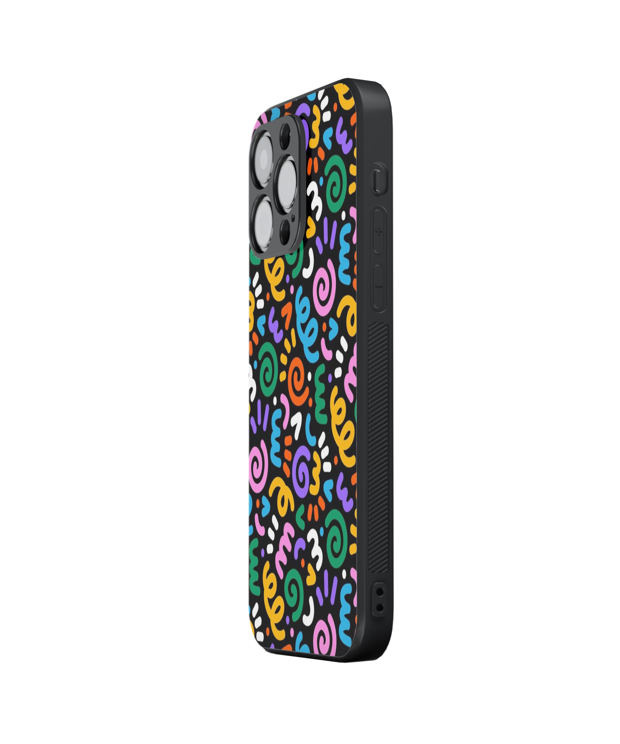 Colourful Pattern Hybrid Metal TPU Case