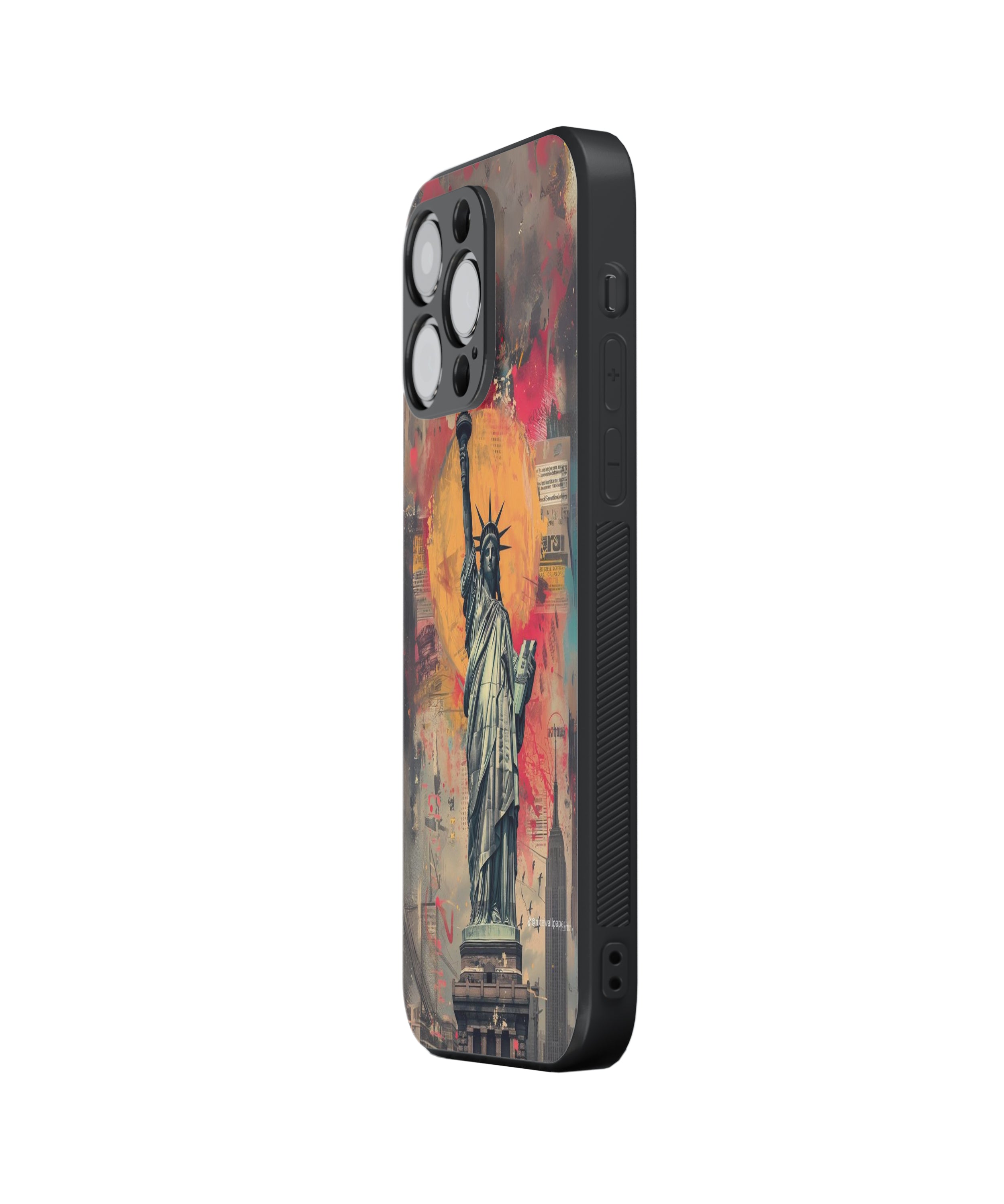 Statue Of Liberty Hybrid Metal TPU Case