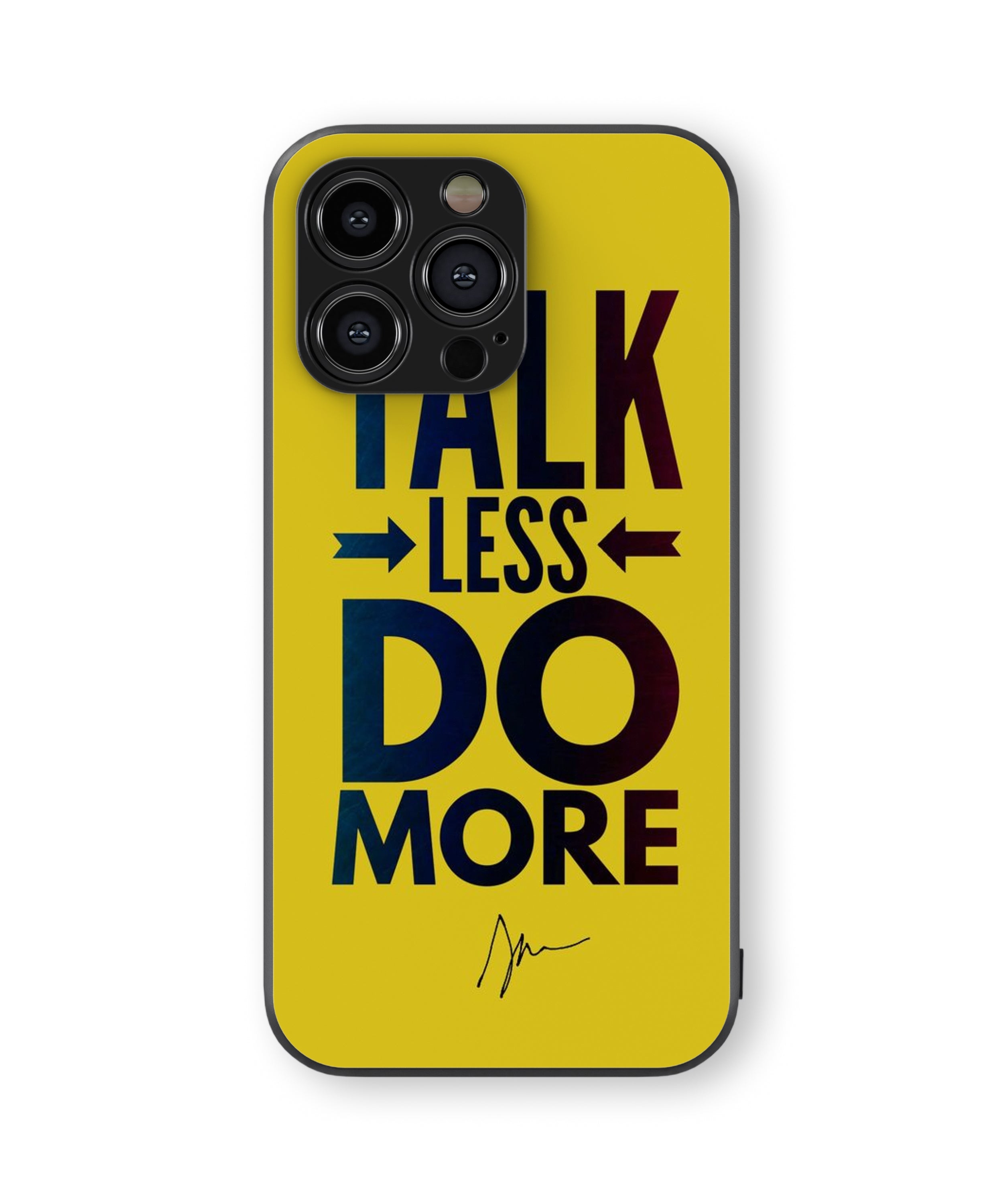 Talk Less Do More Hybrid Metal TPU Case