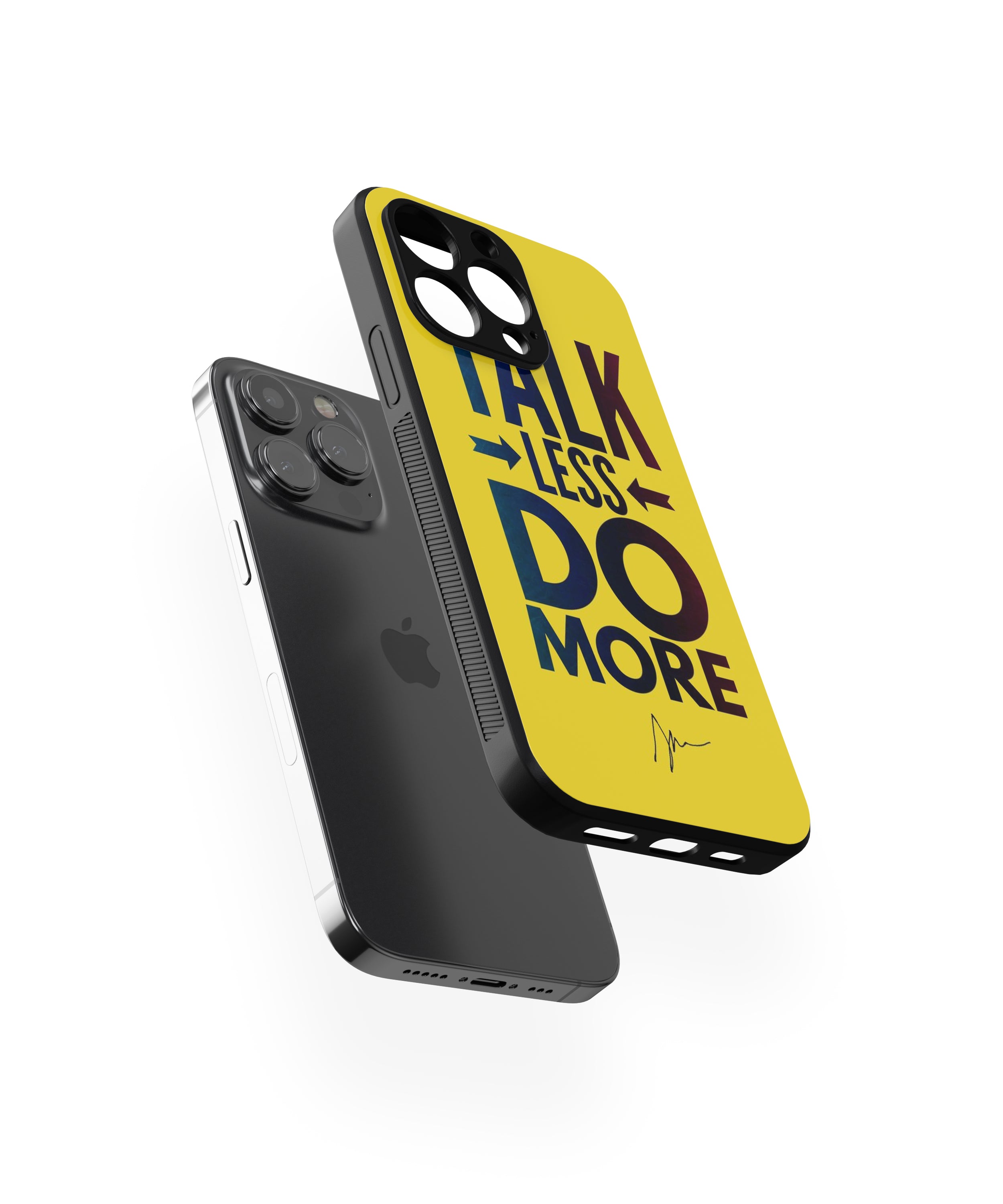 Talk Less Do More Hybrid Metal TPU Case