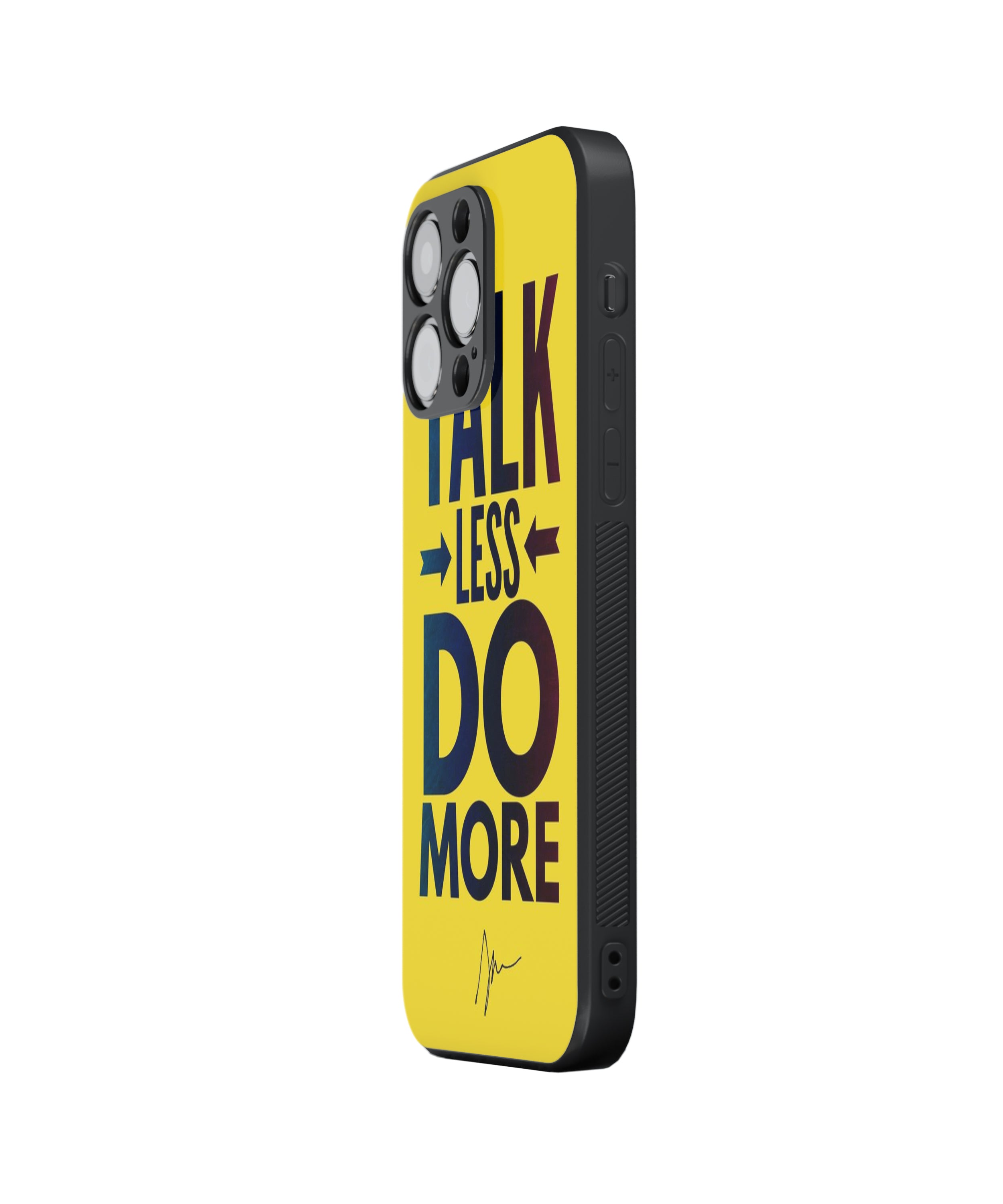 Talk Less Do More Hybrid Metal TPU Case